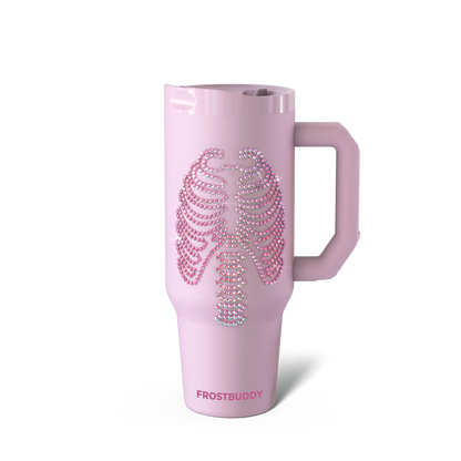 Thicc Buddy 40oz | Pink Skeleton image 1